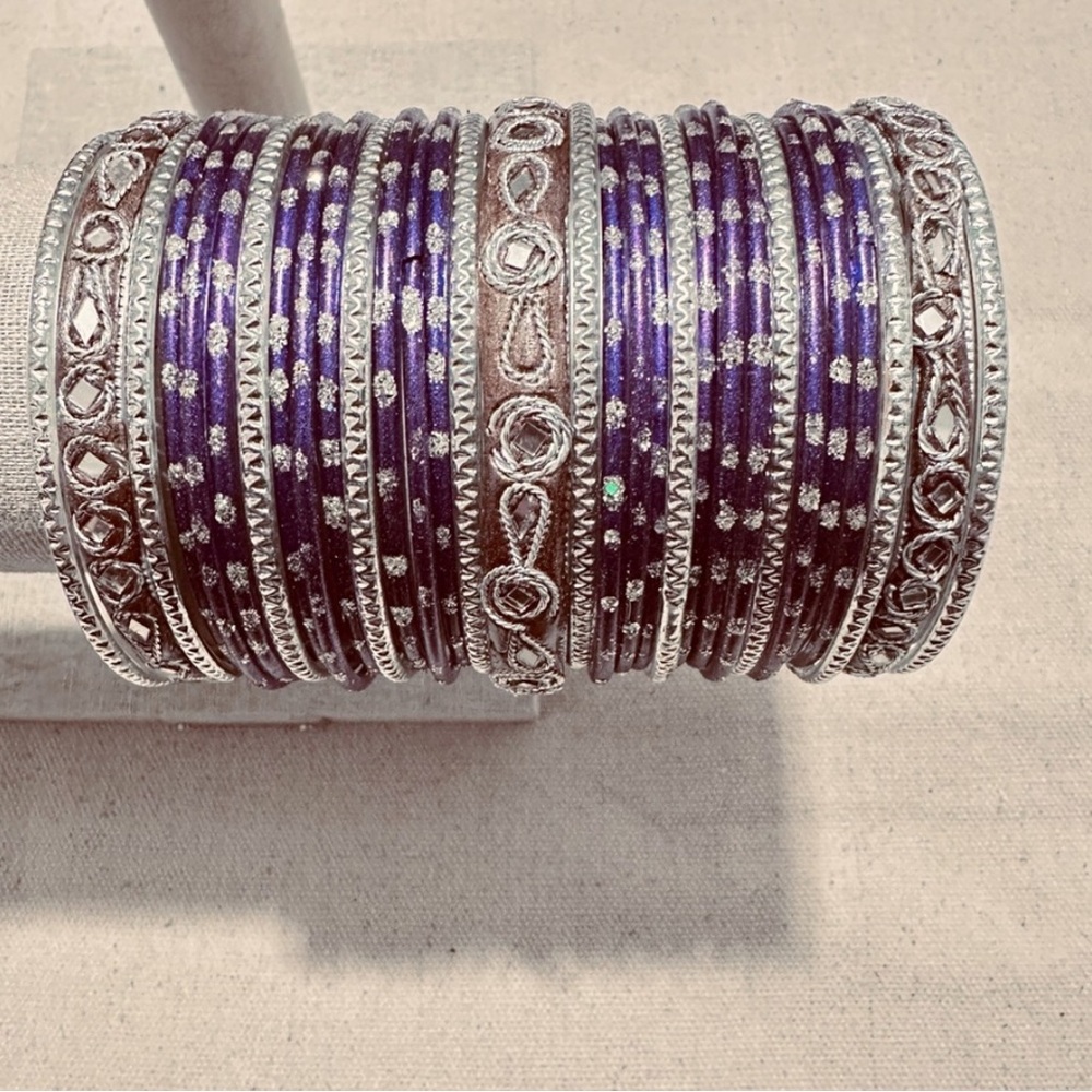 Vintage | Bracelet | Authentic Metal Indian Bracelet Set - Picture 5 of 5